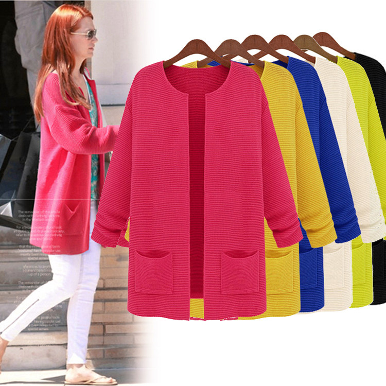 长款女针织衫秋装 <em>毛衣</em> 秋季外套