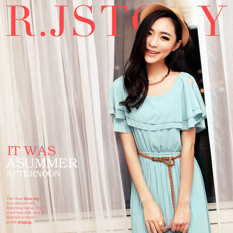 Women chiffon long dress