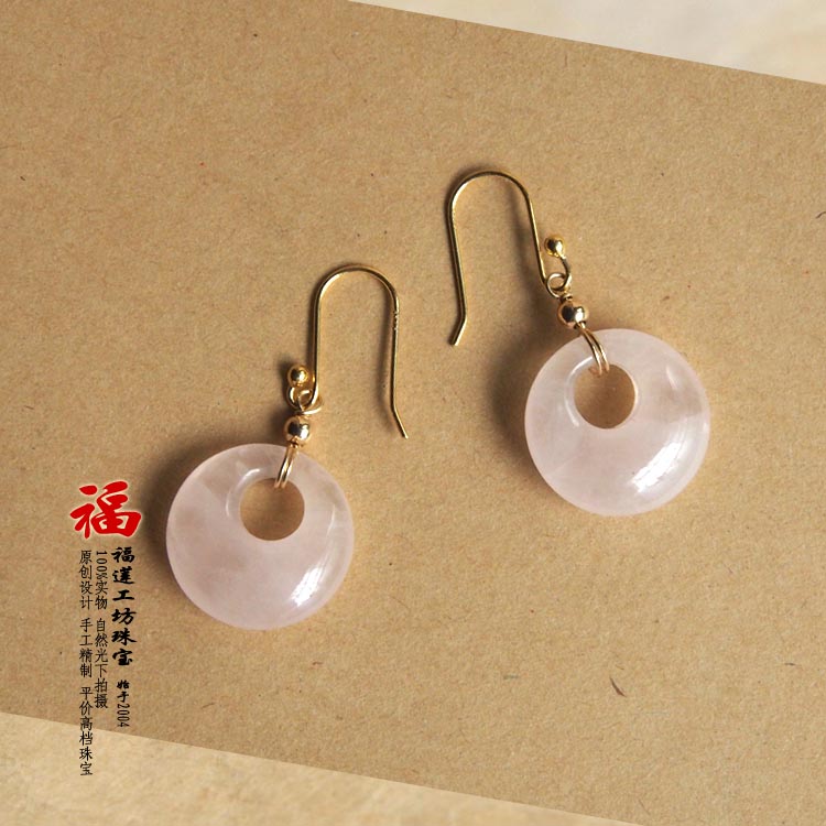 新品价 萌萌天然冰种粉晶 店主精心手作 无痛耳夹 无需耳洞就能美|msdalam kategori Aksesori/Barang Kemas Fesyen, anting-anting, music telinga - dari Buy2taobao.com untuk memberikan perkhidmatan ejen Taobao profesional membeli