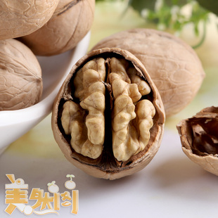 美然阁新疆一级薄皮核桃400g 纸皮核桃 坚果特产 休闲零食品