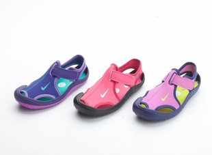  儿童耐克正品专柜nike kids  童鞋 女童包头凉鞋344993 344992