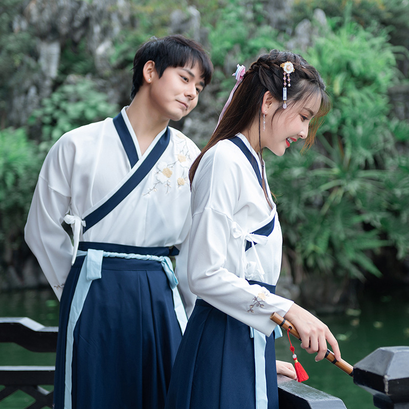 Moon Hanfu men and women lovers ancient costume Ultra cents Nine Chinese style Elegant student cp The Other Shore Flowerin the Women's clothing/Boutique , Costume/National costume/Stage costumes , National costume/Costumes category - from Buy2taobao.com to provide professional Taobao agent buy service