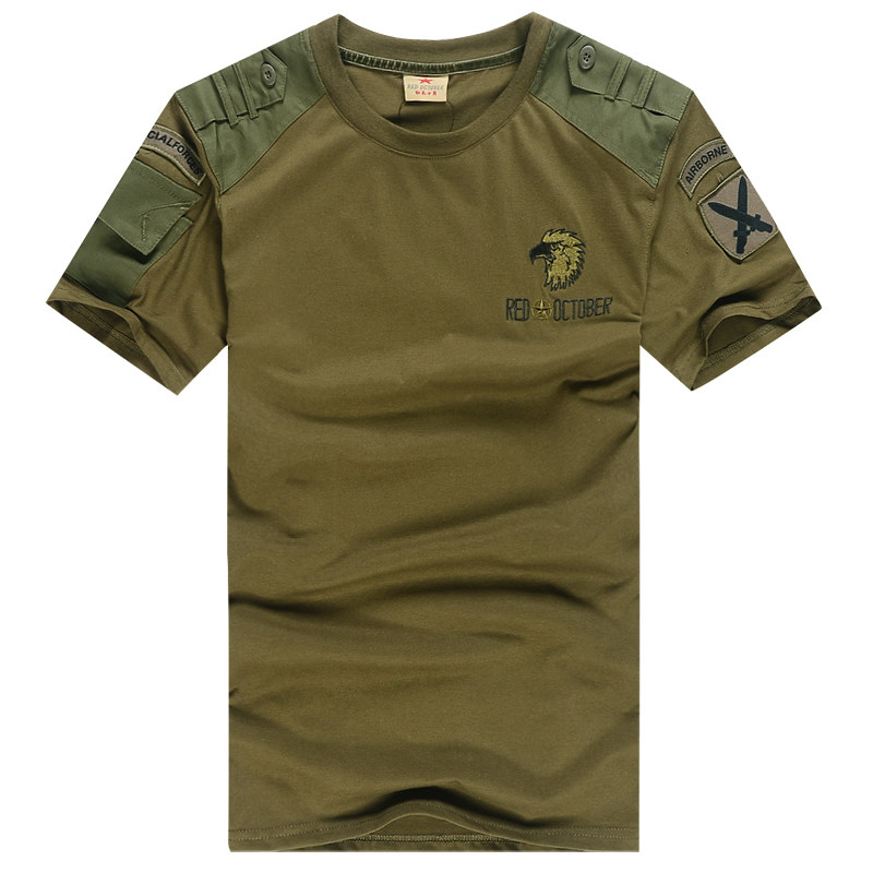 Outdoor leisure mountain t shirts Camo army fans climbing clothing 101 Airborne Division, pure cotton short sleeve t-shirts two Pack email