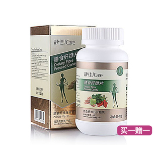  乐蜂网 正品静佳Jcare膳食纤维片 (0.7g/片*60片/盒)