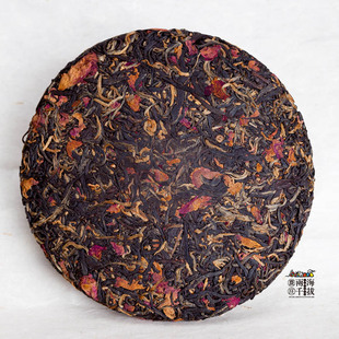  滇红玫瑰茶饼 凤庆滇红 玫瑰花茶 特级滇红 工夫红茶 古树红茶