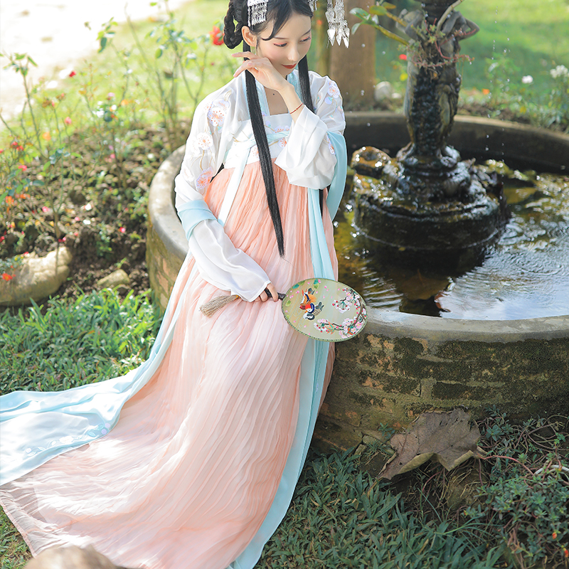 1:1实物纸样汉服打版 齐胸襦裙下裙 汉伊人汉服