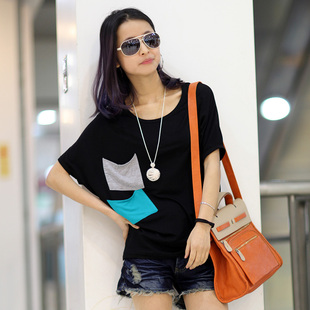  原来的我 春装新品休闲圆领短袖女式打底衫韩版女装百搭T恤女