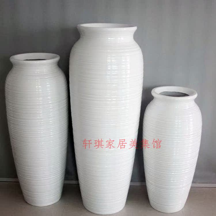 螺纹陶罐冰桶落地大花瓶花器花盆摆件 会所酒店大堂商场装饰品在类目 家居饰品, 花瓶/花器/仿真花/仿真饰品, 花器/花瓶, 花瓶中 - 来自Buy2taobao.com提供专业的淘宝代购服务