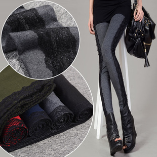  春装新款韩版女士弹力大码显瘦打底裤 女长裤铅笔小脚裤女裤