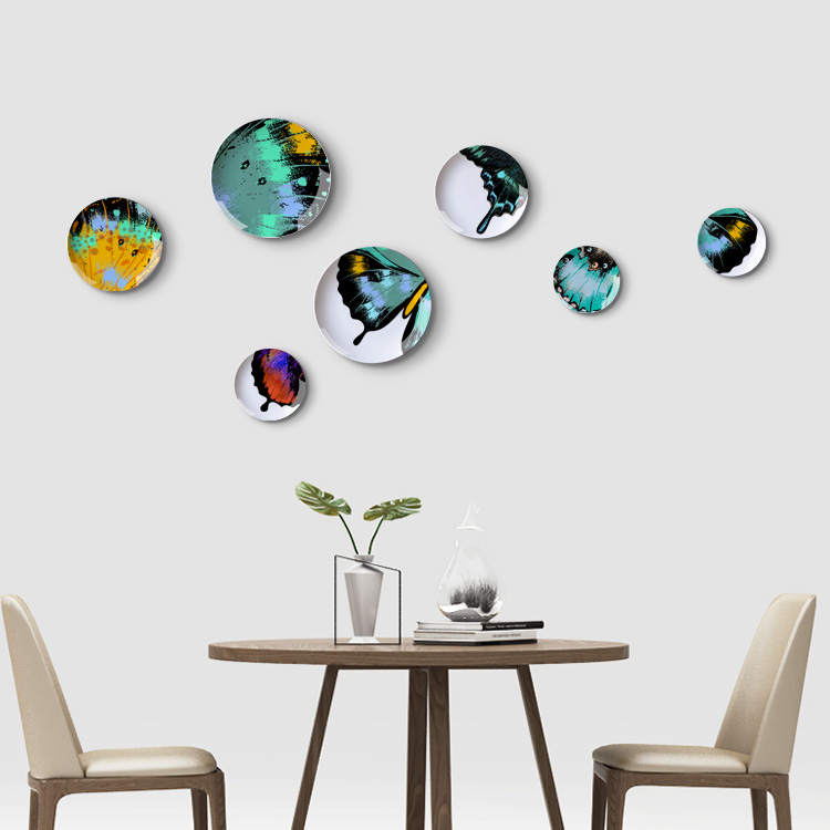 Abstract Ceramic hanging plate Wall decoration Wall Decorative plate personality Wall hangings Restaurant bar Wall hangingin the Home accessories , Decorative items , Decorative proprietary/Hanging plate category - from Buy2taobao.com to provide professional Taobao agent buy service