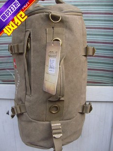  双肩包 手提单肩斜跨包休闲运动圆桶包 帆布包男包女包圆桶背包