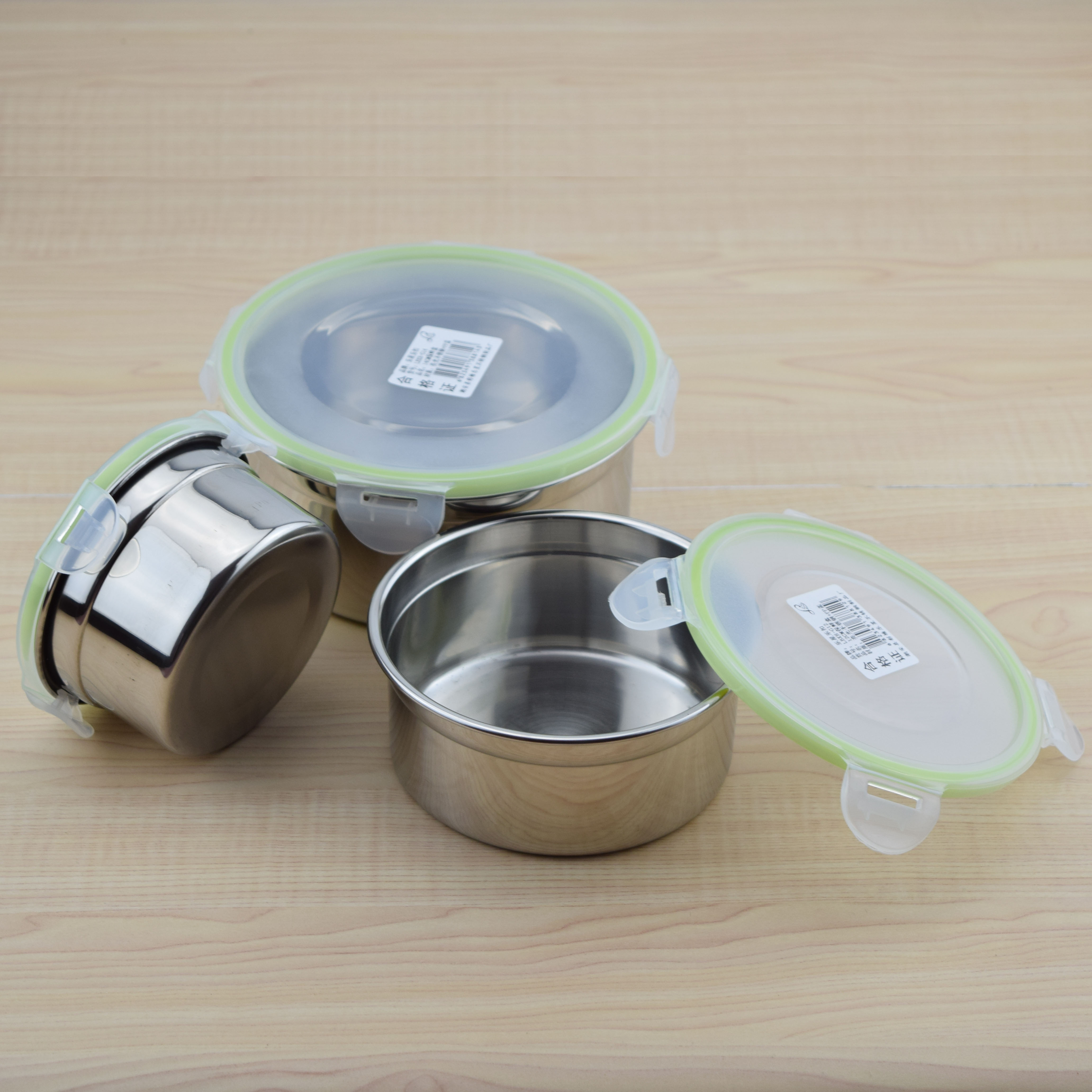 direct deal 304 Stainless steel Sealed box 201 Light circular Crisper Microwave Oven Lunch box Refrigerator storage boxin the Tableware , Fresh container/Fresh Containers , Crisper category - from Buy2taobao.com to provide professional Taobao agent buy service