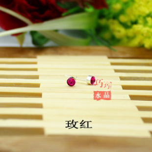  钻石 情侣款式 流行饰品 水晶水钻耳钉  耳钉8色可选 一对
