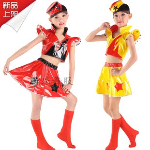 六一儿童节少女短裙表演套装现代舞时尚演出服