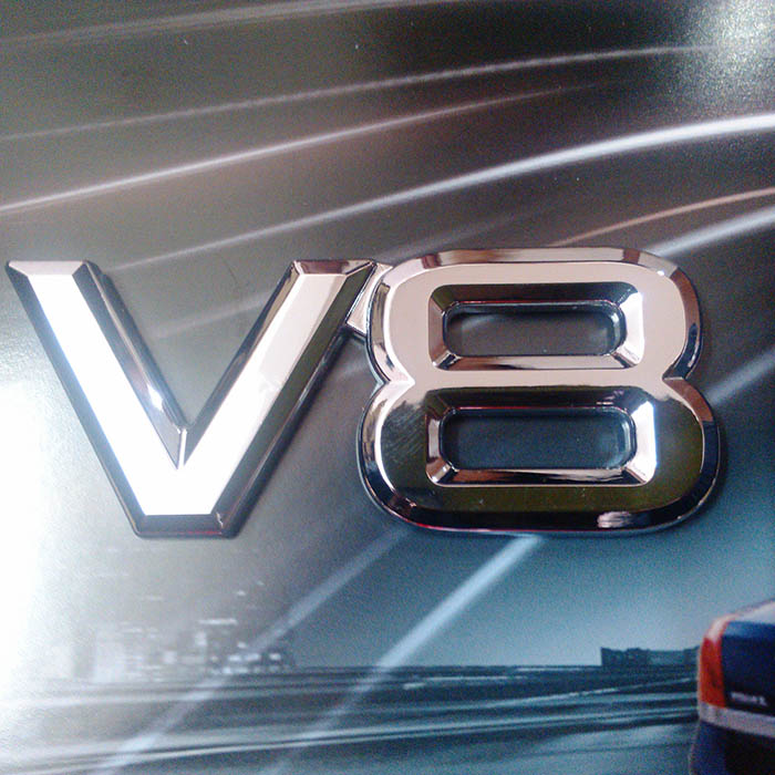 正品打折优质汽车V8改装车标V8英文字母车标