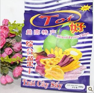  越南综合果干 TOt好牌综合蔬果干230克 水果干10包苏浙沪皖包邮