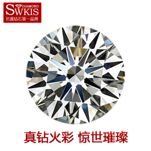 正品50分60分80分一1克拉2三3克拉裸钻 人工钻石仿真锆钻定制裸石 正品50分60分80分一1克拉2三3克拉裸钻 人工钻石仿真锆钻定制裸石