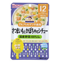 日本代购,和光堂辅食,红薯南瓜豆乳羹,12个月起