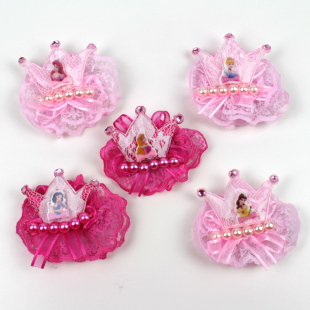  [智友伴]正品迪士尼儿童头饰发饰 公主蕾丝花边发夹 可爱夹子女童