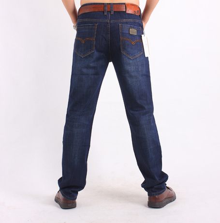 箭车 2013秋冬新款男士牛仔裤直筒高腰裤子休