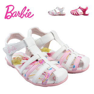  六一特价 女童凉鞋 新款正品芭比童鞋 儿童包头凉鞋 公主鞋