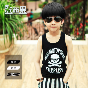  米西果童装男童夏装新款儿童无袖t恤夏季工字小背心韩版bx400