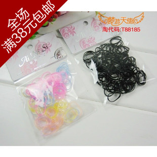  M01905美发工具儿童发饰头饰隐形橡皮筋发圈发绳1包 特价满包邮