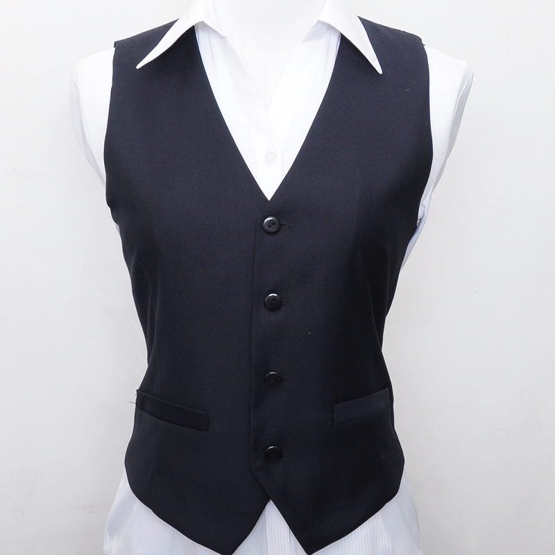 超市服务生马夹 西装马甲 男女工装制服马夹 纯黑色/藏青色|msdalam kategori Butik wanita / wanita, Maga - dari Buy2taobao.com untuk memberikan perkhidmatan ejen Taobao profesional membeli