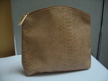 【天津专柜】EL\/雅诗兰黛黄色仿蛇皮 化妆包