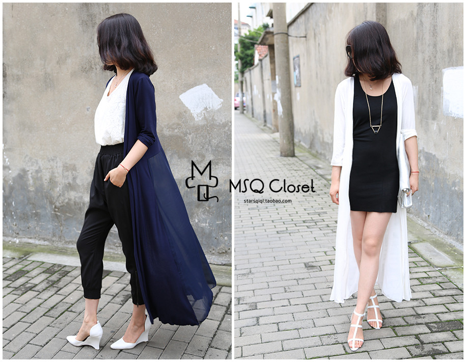 <em>超长开衫</em>【多图】<em>超长开衫搭配</em>及购买 - 美丽说