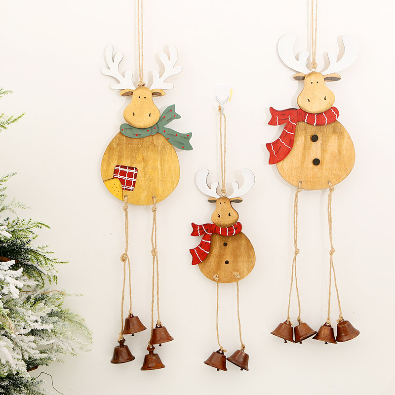 Log Elk Snowflake Small bell Christmas Pendant Christmas ornament arrangement Elk Pendant Bell stringin the Festive supplies/Gift , Christmas Supplies/Gift/Adornment , Christmas deer category - from Buy2taobao.com to provide professional Taobao agent buy service