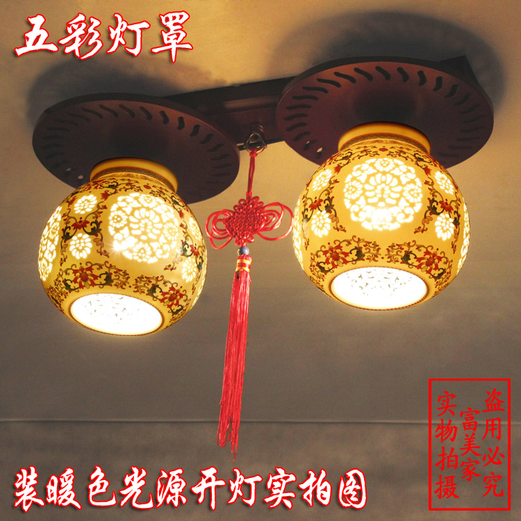 富美家实木长条吧台玄关灯古典陶瓷阳台灯中式走廊过道吸顶灯具|ruв категории награду материалов, огни освещения, потолочный светильник - от Buy2taobao.com для оказания профессиональной услуги покупки агента Taobao