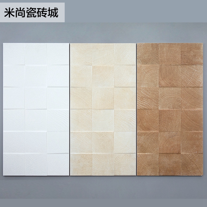 美式凹凸格子橡木白色木纹仿古砖300 600日式文化砖背景墙阳台砖在类目 家装主材, 瓷砖, 仿古砖(包括文化石)中 - 来自Buy2taobao.com提供专业的淘宝代购服务