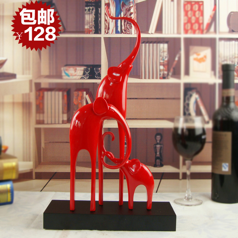 树脂象工艺品摆件新婚庆结婚礼物创意时尚礼品新房家居装饰品实用 树脂象工艺品摆件新婚庆结婚礼物创意时尚礼品新房家居装饰品实用
