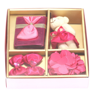  六一儿童节礼物pinkme韩版儿童发饰套装女童头发饰品BB夹头饰礼盒