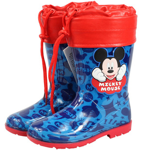  包邮Disney迪士尼儿童雨鞋棉雨靴宝宝男童女童水鞋两用保暖雨鞋