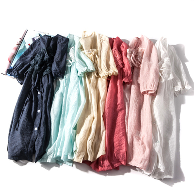 特价促销~出口欧美单女装 方领短袖蕾丝边纯色衬衫女E29A