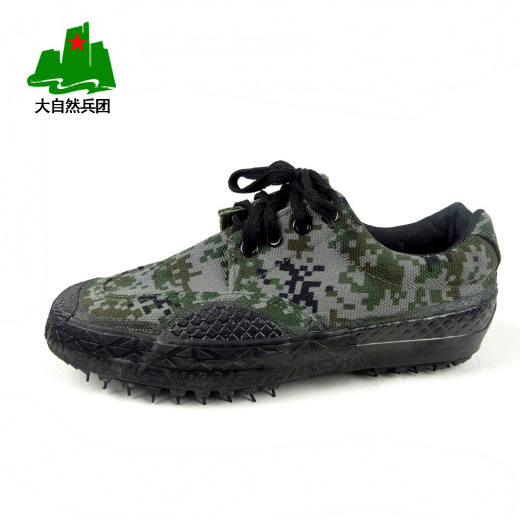 Authentic jihua 3,517 Camo 07 digital training shoes, men's hiking shoes liberation shoes canvas shoes Camo shoes