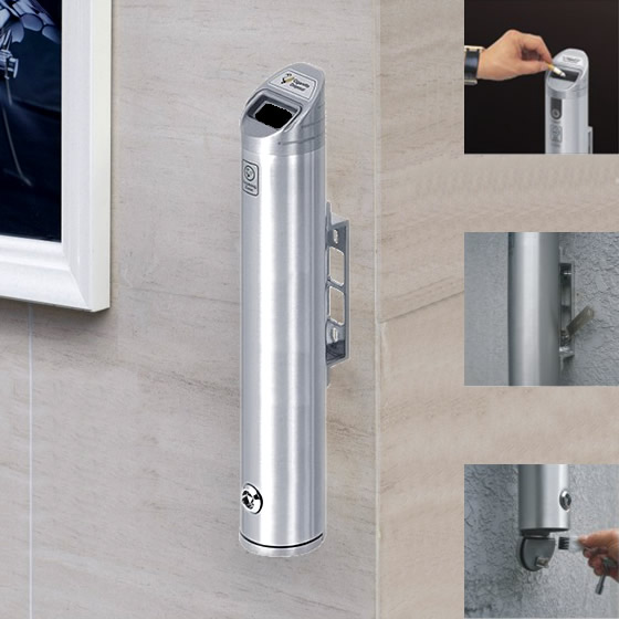 Aluminum Large High-capacity Wall mounted outdoors Ashtray Cigarette end Wall clean Public places Dedicatedin the Home accessories , Decorative items , Decorative ashtray category - from Buy2taobao.com to provide professional Taobao agent buy service