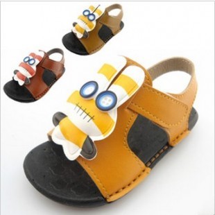  【衣柜回忆录】儿童小童卡通皮革凉鞋魔术贴 男女童幼儿休闲凉鞋