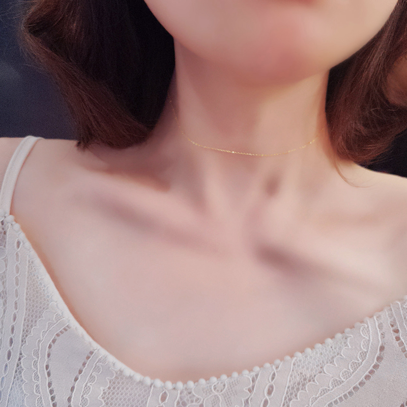 s925 Sterling Silver Superfine Refinement Necklace choker Europe and America the republic of korea Simplicity Short-chain Necklace claviclein the Accessories/Fashion Jewelry, Necklace category - from Buy2taobao.com to provide professional Taobao agent buy service