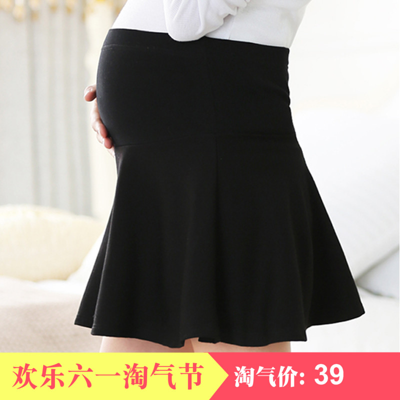 Special Offer pregnant woman Short skirt Autumn and winter Pompous skirt Half Backing skirt Stomach lift maternity dress skirt blackin the Maternity/Maternal supplies/Nutrition , Maternity , Skirts category - from Buy2taobao.com to provide professional Taobao agent buy service