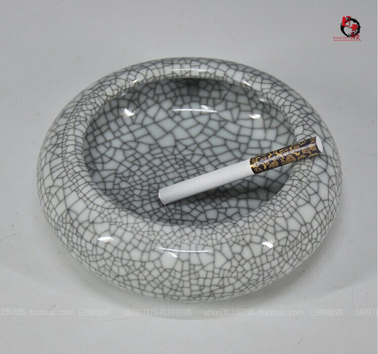 景德镇陶瓷器裂纹釉开片水浅青花笔洗仿古创意烟灰缸客厅装饰摆件|ruв категории Домашний быт, декоративная посуда, декоративные пепельница - от Buy2taobao.com для оказания профессиональной услуги покупки агента Taobao
