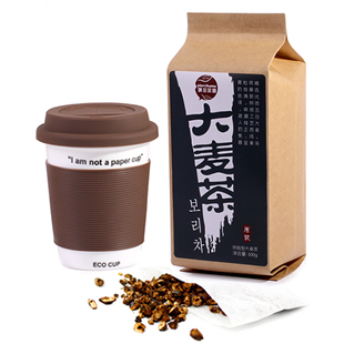  茶姆【买1送杯】韩国原装烘焙大麦茶 养生/养胃茶 300g袋泡茶包邮