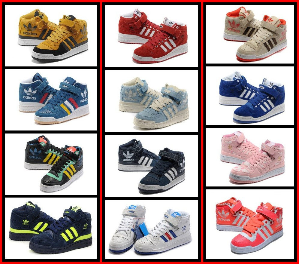 <em>阿迪达斯</em>男板鞋<em>女</em>高帮秋冬款<em>adidas</em>三叶草高帮