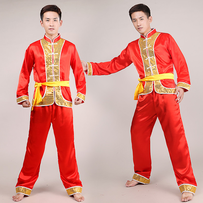 2018新款秧歌服男打鼓服演出服舞龙舞狮服表演服中老年东北腰鼓服|ruв категории движение/йога/фитнес/фанаты товаров, танец/аэробика/гимнастика, саженец танцы, янгэ одежды - от Buy2taobao.com для оказания профессиональной услуги покупки агента Taobao