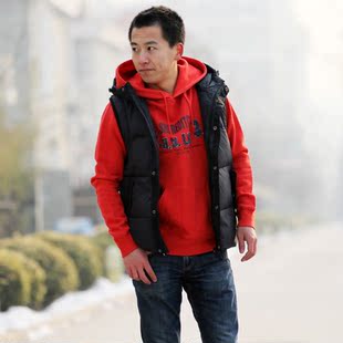  Lee专柜正品新款 男式拉链戴帽羽绒马甲L10018双色 HG