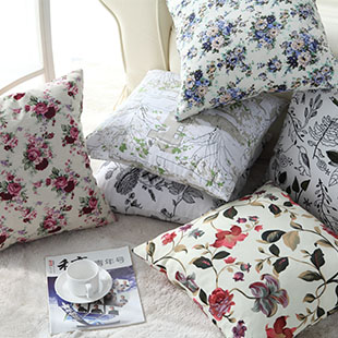 田园小碎花抱枕...