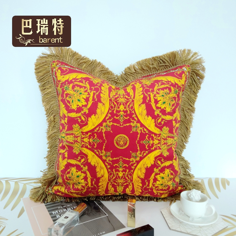 巴瑞特2019新品意式複古抱枕金色紅色貴氣別墅會所45cm靠包墊含芯在類目 居家布藝, 靠墊/抱枕中 - 來自Buy2taobao.com提供專業的淘寶代購服務