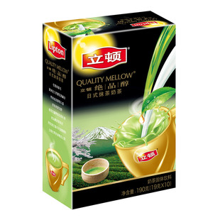  立顿/lipton 奶茶 绝品醇 日式抹茶10袋装(10×19g)